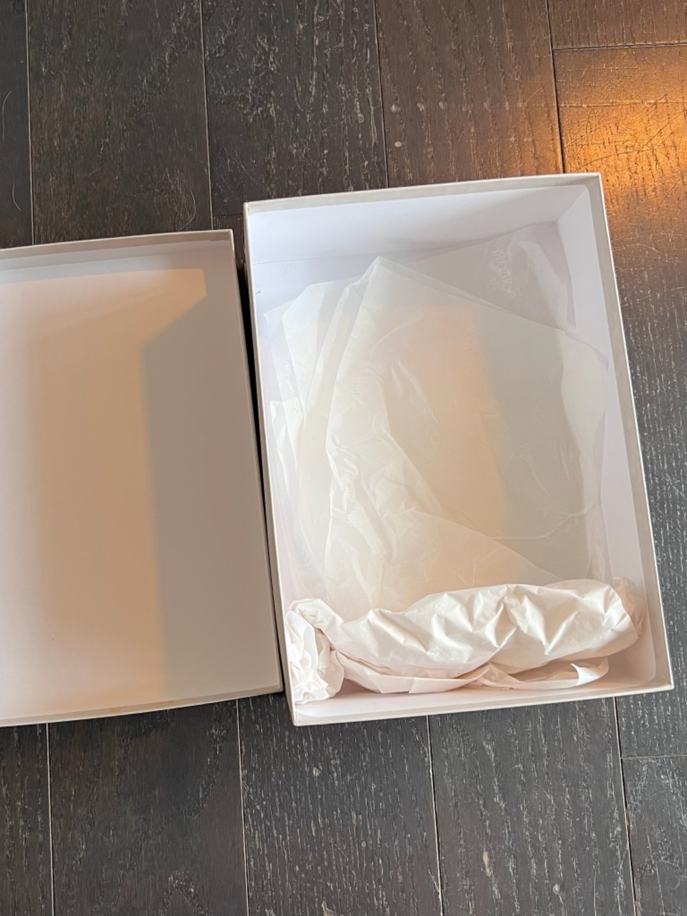 Jimmy Choo empty shoe box storage decoration 31/21.5/11cm luxury w/tissue